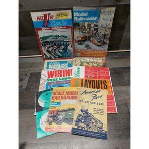 Model Railroader Magazine And Instructions Lot Of 9